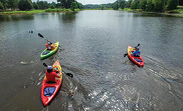 Students kayaking