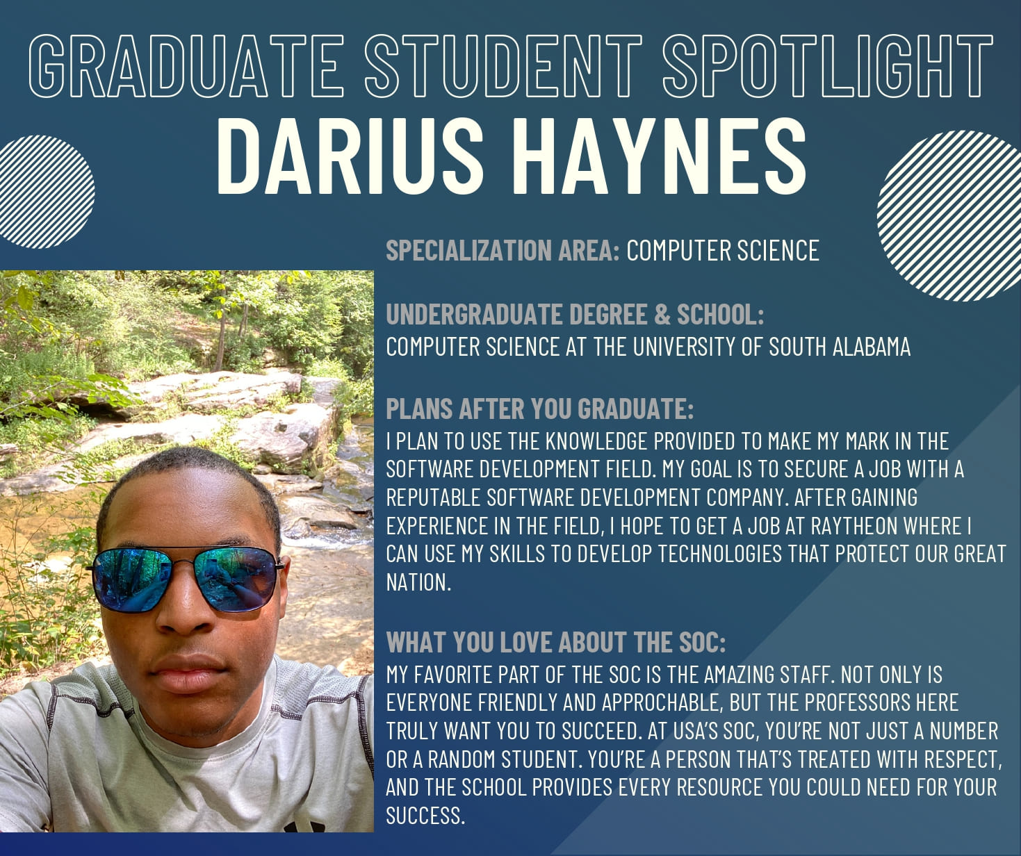 Graduate Student Spotlight - Darius Haynes