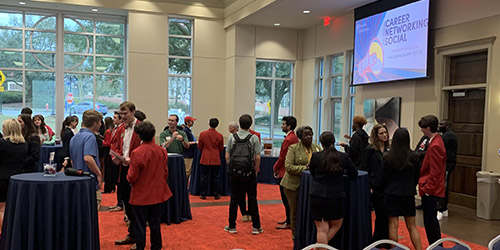 Career Networking Social in the MacQueen Center ballroom.