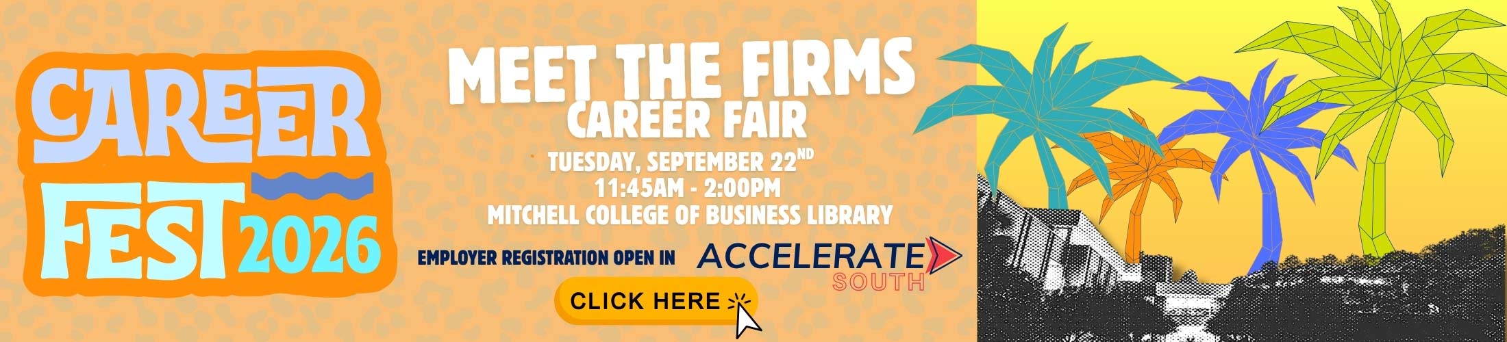 Meet the Firms Career Fair Sept 22 11:45 am to 2 pm MCOB Library