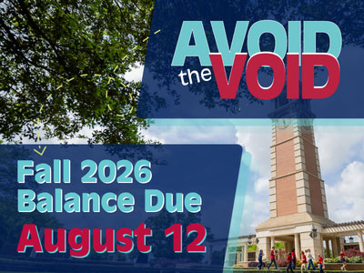 Avoid the Void Fall 2026 Balance Due August 12