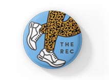 Jaguar legs in tennis shoes The Rec button