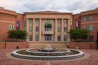 media relations photography - fountain at Shelby Hall