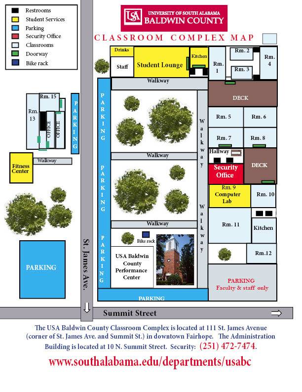 campus map classroom complex