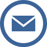 Blue mail icon